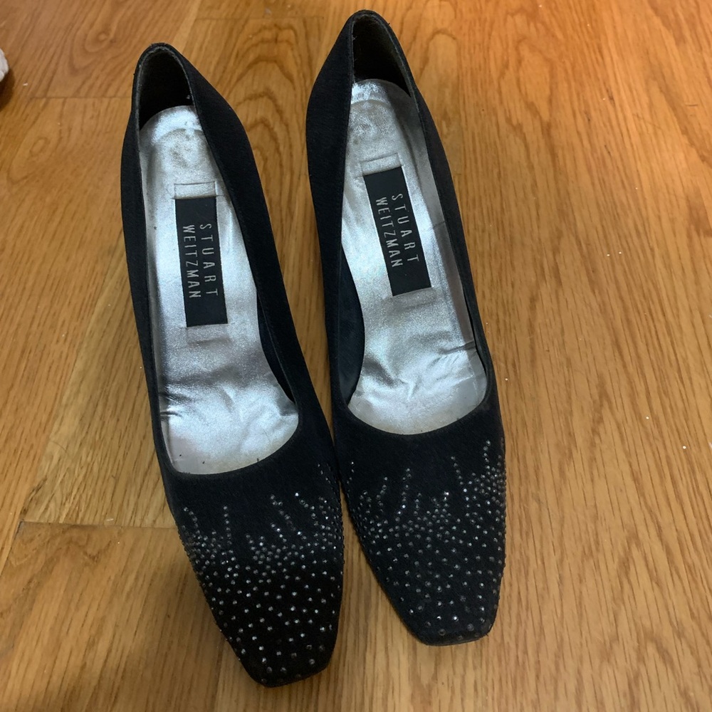 Stewart Weitzman Rhinestone Heel